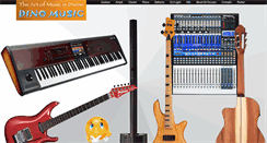 Desktop Screenshot of dino-music.com